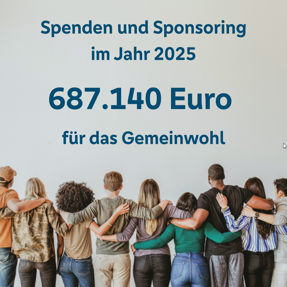 Menschen bilden eine Kette.
